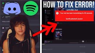 HOW TO FIX DISCORD PAUSING SPOTIFY GLITCH! *EASY*