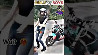 girls and boys stunt #superbikegirl#rider #bikegirl #funny 