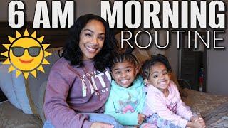 6AM Morning Routine with Kids | Getting kids ready for school + Working Stay at Home Mom