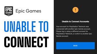 How To Fix Unable To Connect Accounts Epic Games - EASY (2024)