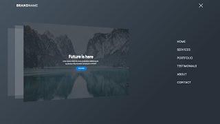 3D Navigation Bar Animation Using HTML & CSS & JavaScript