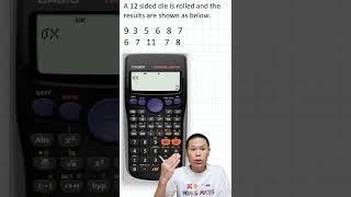 How to use a calculator to find the standard deviation