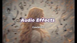 audio effects I افکت صوتی برای ادیت