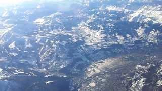 Flying over Swiss Alps Jan2014