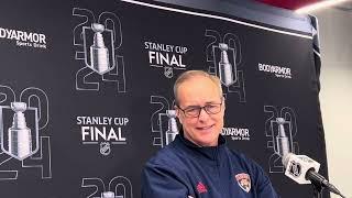 Paul Maurice, Florida Panthers Final Practice; Game 6 SCF v Edmonton Oilers