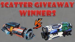 Devastator vs Glacier & Scatter Giveaway winners war robots