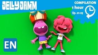 Jelly Jamm English. 1Hour Compilation (Ep.21-25) Cartoons in English for kids