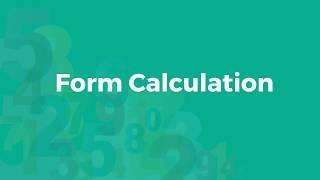 How to Use Form Calculation Widget