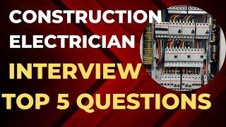 electrician interview top 5 questions answers / electrical interview !  @kk technical Dubai ️