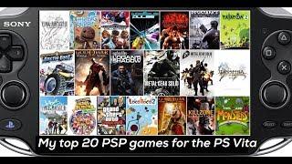 My Top 20 PSP Games To Play on PS Vita