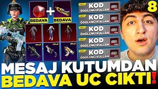 (OHA) MESAJ KUTUMDAN YÜKLÜ UC ÇIKTI! BEDAVAYA MALZEME ve AMBLEM ALDIM! MYTHİCİ FULLEDİM! PUBG Mobile