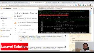 Laravel Solutions | System Upload Temp Issue | Laravel Development