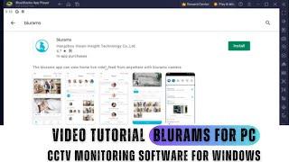 Blurams for PC| Video Tutorial for the Installation and Configuration of the  Blurams for PC