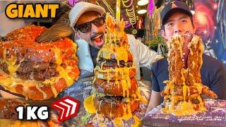 TOP 3 BURGERS IN DUBAI - 1 KG Giant Khalifa Burger