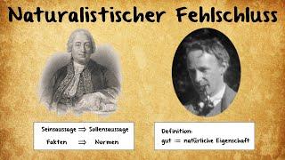 Der Naturalistische Fehlschluss (Hume, Moore)