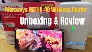 Mercusys MB110-4G Unboxing and Review