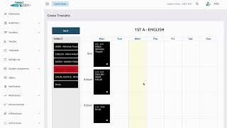 CREATE TIME TABLE | CLASS TT | TEACHER TT - Manage My eSchool