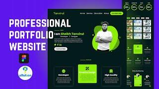 Personal Portfolio Website Design on Figma | Web Design | Aflution Best Business Development Company