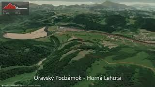 Oravský Podzámok - Horná Lehota ∆ hiking trails ∆ 3d-trail.com/slovakia/