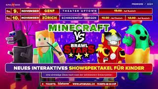 Minecraft vs Brawl Stars – interaktive Showperformance in der Schweiz