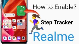 How to enable step tracker in realme | step tracker widget add in home screen