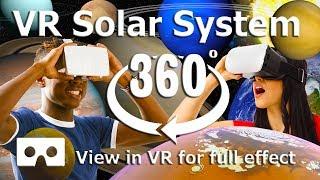 360 Video - VR Solar System Space video for Virtual Reality - 4K