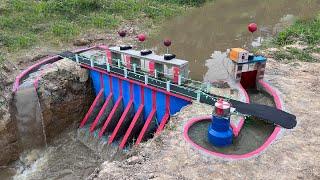 Build mini hydropower on a small stream with a powerful unit