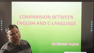 Learn C Language from Beginning | Comparison Between English and C - Language PART - 1