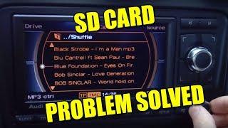 Car Radio NOT Loading SD Cards [SOLVED] mp3 Audi TT Mk2 VW