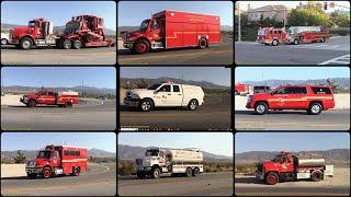 Los Angeles County Fire- (75 Acre Llano IC) & (15 Acre Desert IC) Brush Fire Responses