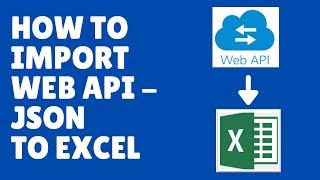 Import Web API/Json Data  to Excel | MS Excel | Power Query