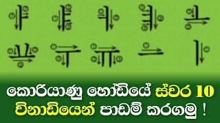 How to easily memorize Korean vowels | Learn Korean fast in Sinhala | Koriyan bashawa sinhalen