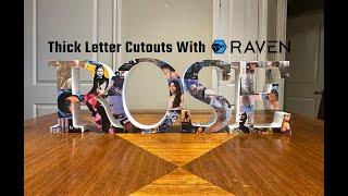 Deep Letter Cutouts with RAVEN CNC