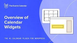 Overview of Calendar Widgets