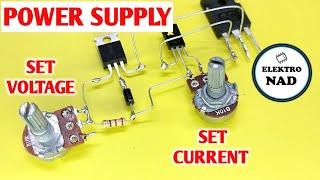 POWER SUPPLY ADJUSTABLE VOLTAGE AND CURRENT