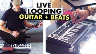 Making An Emo Trap Beat with Akai MPK Mini & Blackstar MIDI Pedal Looper | Ableton Live Looping