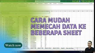 Cara Membagi Data ke Beberapa Sheet di Microsoft Excel