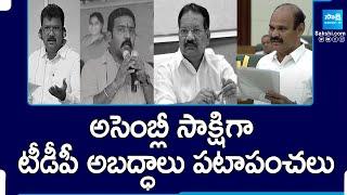 TDP MLAs and Yellow Media Fake News on Sakshi TV AD's | AP Assembly @SakshiTV