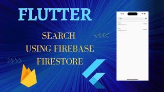 Flutter Searching With Firebase Firestore | ListView Search | Filter Data