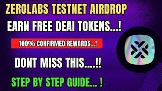 Zero labs incentivised Testnet malaylam |Earn free Deai tokens |Ai project with huge potential