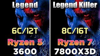 Ryzen 7 7800X3D (DDR5 4800MHz) vs Ryzen 5 3600 (DDR4 4800MHz) | How BIG is the Difference?