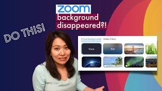 Zoom virtual background options are no longer showing in zoom? Do this. #zoom #feisworld #shorts