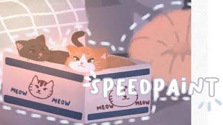 speedpaint cats | ibisPaintX | bunnsteria