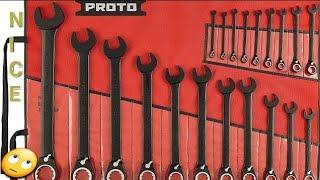 Stanley Proto JSCV-20S Proto 20-Piece Black Chrome Reversible Combination Ratcheting Wrench