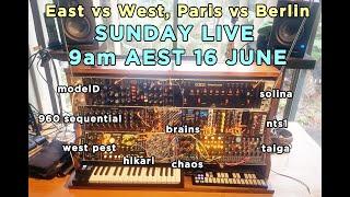 REVER​ƨENCE Live East vs West Coast, Berlin vs Paris School 16 Jun Taiga WestPest ModelD Solina NTS1