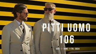 Pitti Uomo 106 Street Style 2024 - Men's Clothing and Accessory 2025 Collections, Day 1