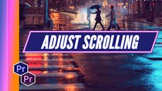 Adjust Timeline Scrolling | Adobe Premiere Pro Tutorial | Edit With Andy