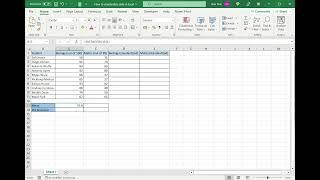 How to standardize data in Excel