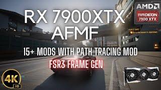 Cyberpunk 2077 RX 7900XTX RT  FSR 3  Frame Gen Mod and AFMF