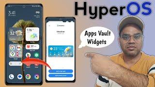 Apps vault & Widgets new Updated Features in Redmi/Poco | HyperOS App vault settings